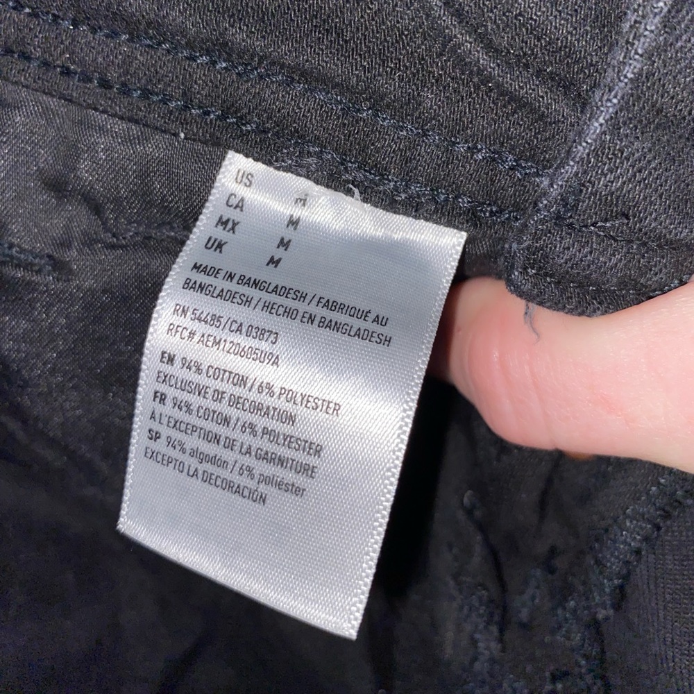 Black American Eagle Denim Overalls - Picture 5 of 5